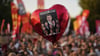 Immer wieder gibt es in der Türkei Demonstrationen für die Freilassung inhaftierter CHP-Politiker wie Ekrem Imamoglu. (Archivbild)