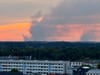 Der Waldbrand war bis in das Dessauer Stadtzentrum zu sehen.