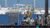 Über das Regasifizierung-Schiff „Neptune“ im Rügener Hafen Mukran wurde zuletzt vergleichsweise viel Gas eingespeist.