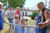 Die AG Dialog der Generationen begleitete das Stadtteilfest auf der Magdeburger Elbinsel Werder mit diversen Kinderspielen.