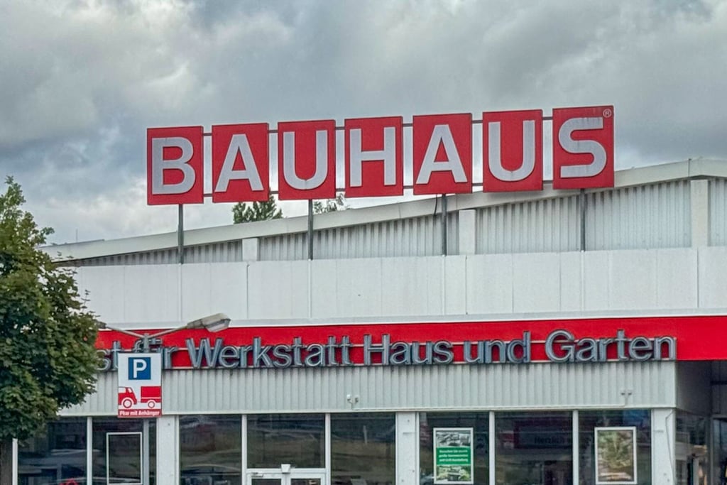 Der Bauhaus-Baumarkt in Grana im Burgenlandkreis in Sachsen-Anhalt steht vor einer ungewissen Zukunft.