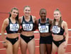 Valetina Krug, Hannah Kaczmarek, Chelsea Kadiri und Anna Mootz (v. l.) freuen sich bereits auf die deutsche Elite-Meisterschaft in Dresden.