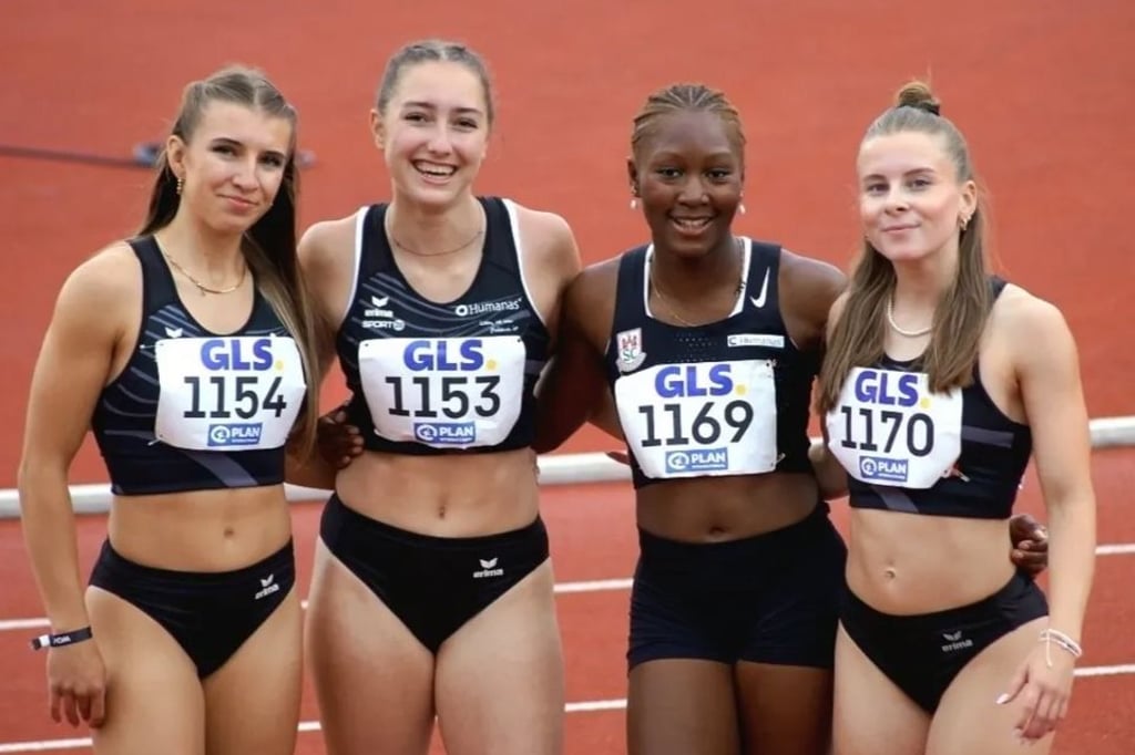 Valetina Krug, Hannah Kaczmarek, Chelsea Kadiri und Anna Mootz (v. l.) freuen sich bereits auf die deutsche Elite-Meisterschaft in Dresden.