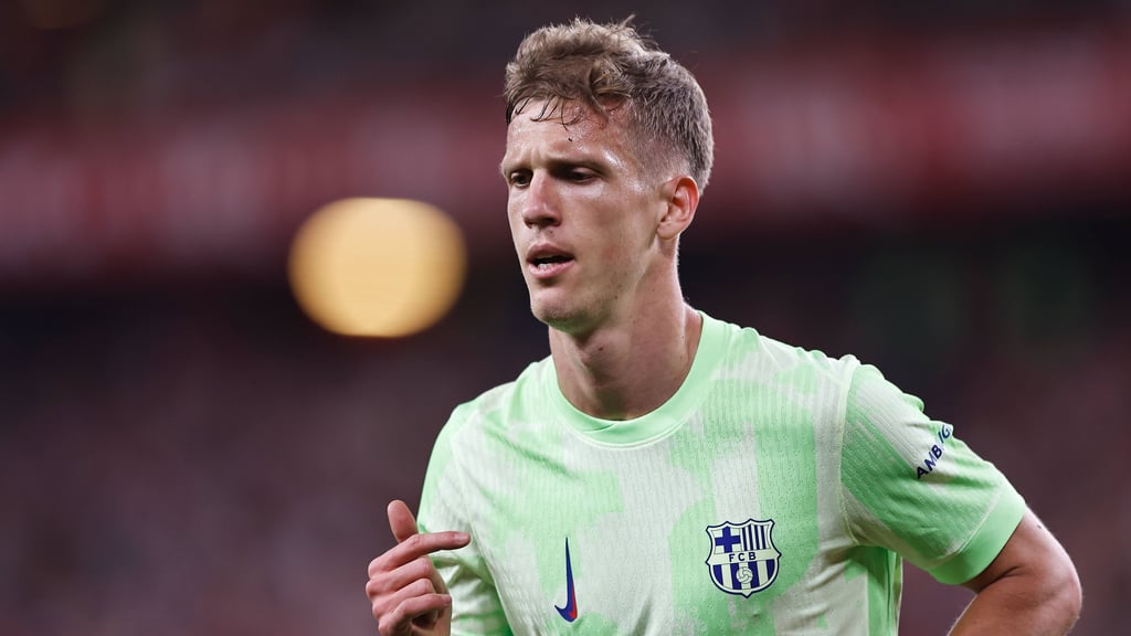 Dani Olmo läuft für den FC Barcelona auf.