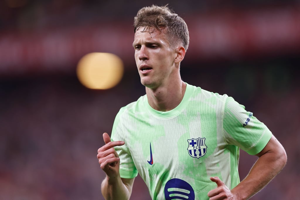 Dani Olmo läuft für den FC Barcelona auf.