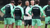 Gleich mittendrin: Werders neuer Trainer Horst Steffen.