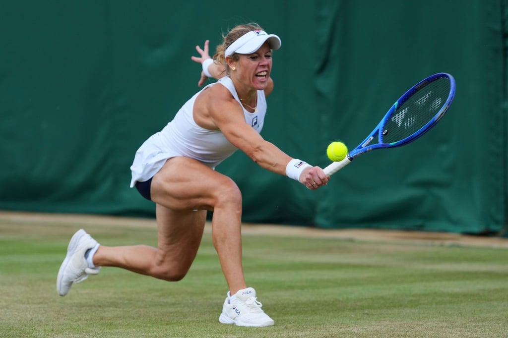 Laura Siegemund konzentriert sich auf ihr Einzel-Viertelfinale.