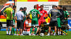 Die schwere Verletzung von Hilal El-Helwe ist für die Mannschaft des FC Homburg ein schwerer Rückschlag.