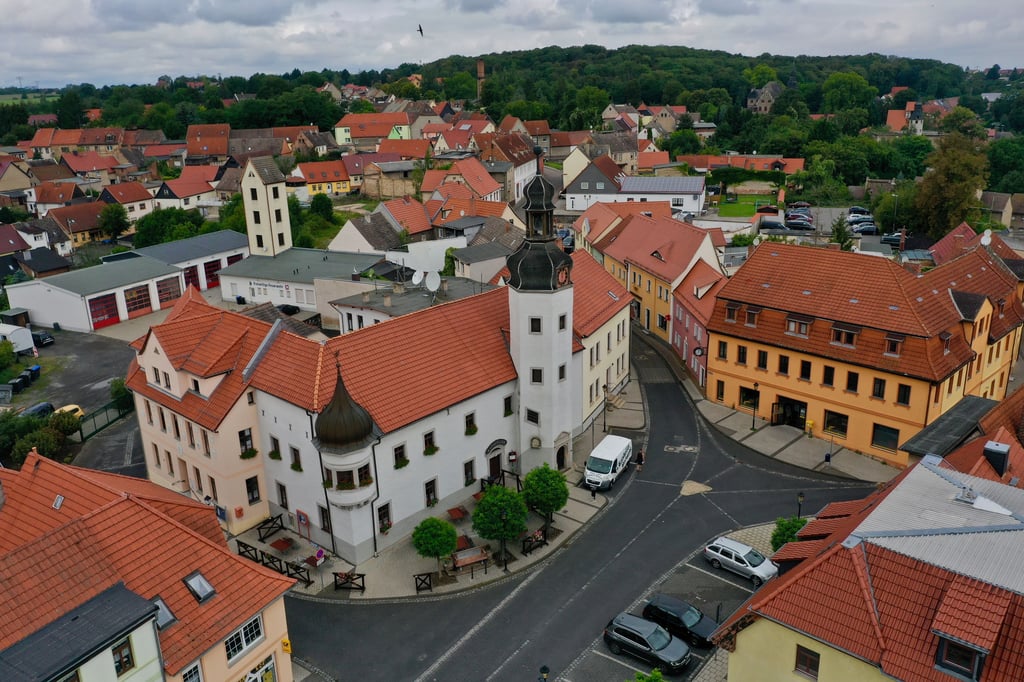 Blick auf das Gerbstedter Rathaus.