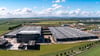 Blick auf das neue "Global Parts Center" von Daimler Truck in Halberstadt.