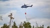Der Flugdienst der Bundespolizei war in den vergangenen Tagen bei mehreren Waldbränden in Ostdeutschland im Einsatz.