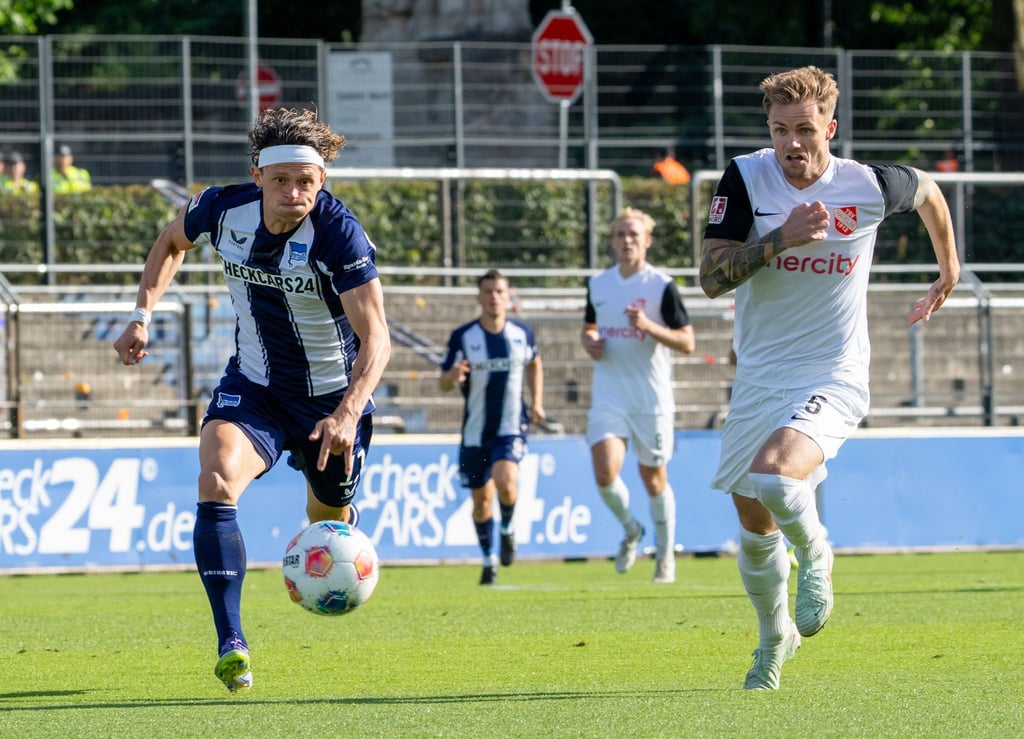 Fabian Reese traf auch gegen Havelse für die Hertha.