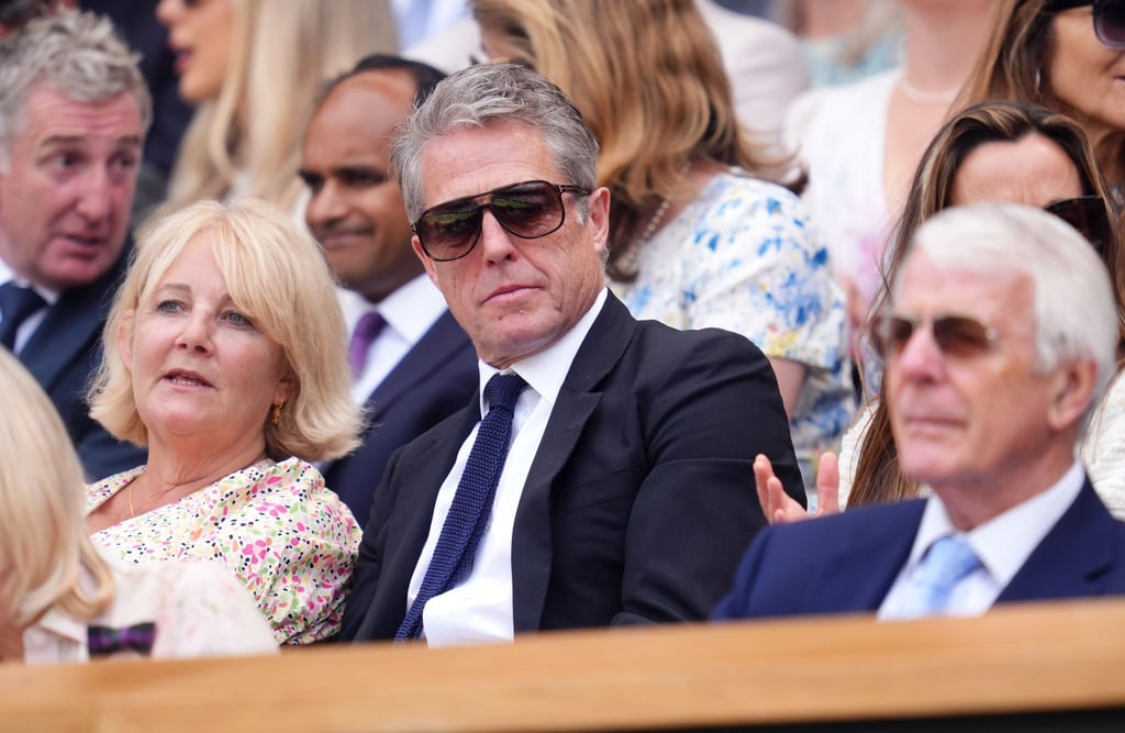 Hugh Grant verbrachte den Tennis-Tag in der Royal Box.