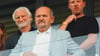 Beim EM-Finale der deutschen U21-Junioren waren Bundestrainer Julian Nagelsmann (r) und DFB-Sportdirektor Rudi Völler (l) vor Ort in der Slowakei.