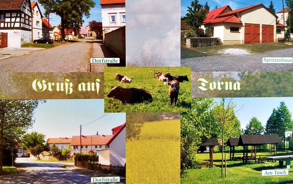 Die jüngste Postkarte von Torna ist aus dem Jahr 2003. Heute zählt Torna 68 Einwohner, Maßnitz 96 und Göbitz 185.