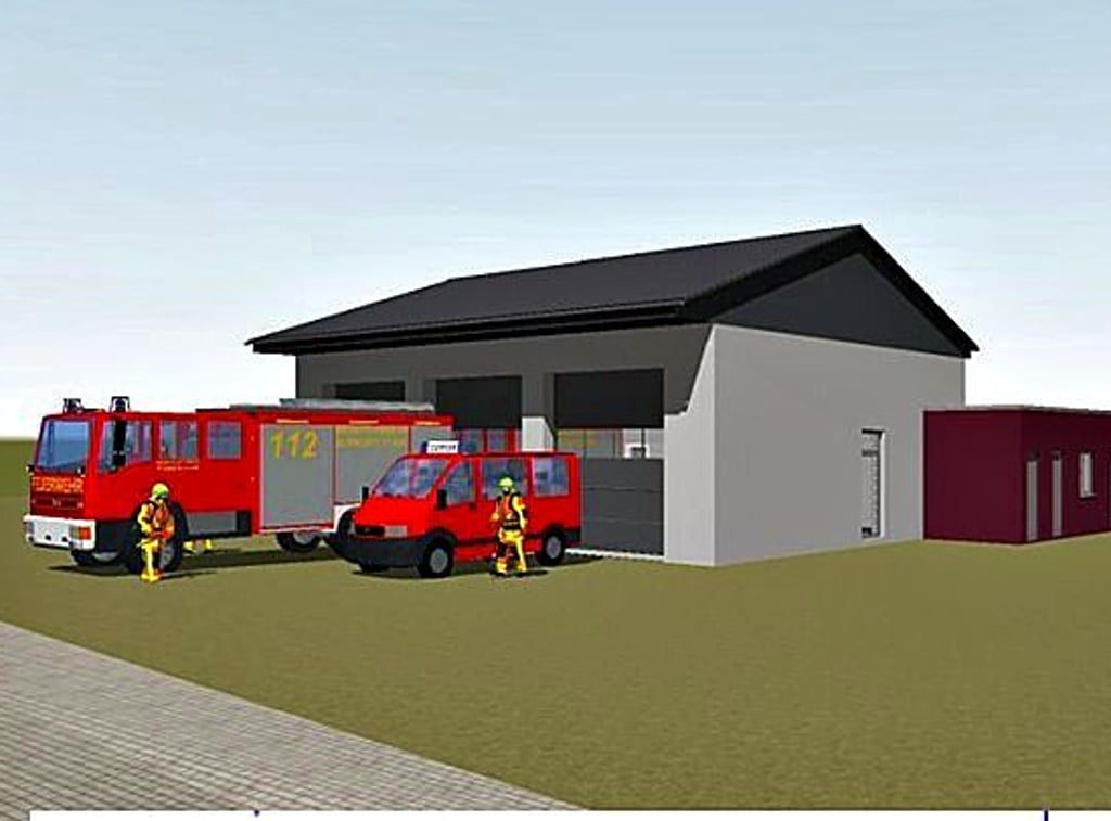 So soll das neue Gerätehaus in Immekath aussehen.