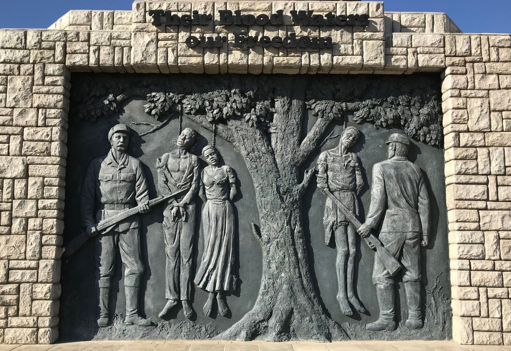 In der namibischen Hauptstadt Windhoek erinnert ein Denkmal an deutsche Kolonialverbrechen - die SPD fordert ein Mahnmal auch für Berlin. (Archivfoto)