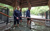  Wagten den Selbstversuch: Philipp Hercher (v.l.), Eldin Dzogovic und Tobias Müller. 