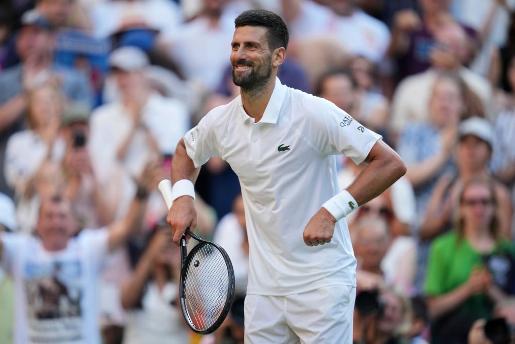 „Pump it up“: Novak Djokovic mit seinem neuen Jubel.