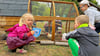Frieda und die anderen Kinder der Gruppe „Schlaue Füchse“ haben eine Auszeichnung für die Hühnerhaltung vom Veterinäramt bekommen.