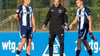 In Kitzbühel will Trainer Leitl (m.) die Hertha fit für die Saison machen.