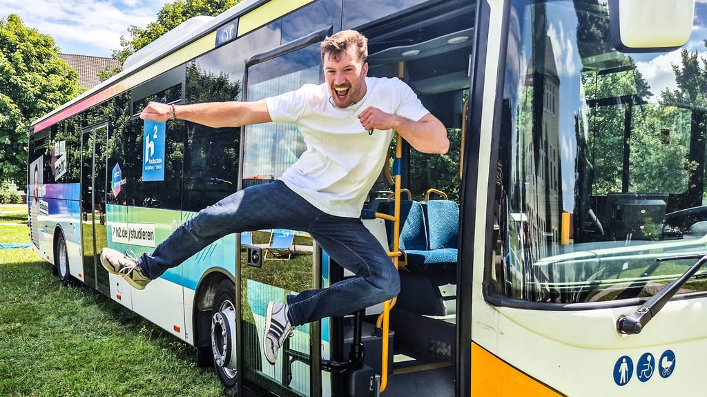 Martin Schmidt ist eines der Gesichter der Werbekampagne der Hochschule Magdeburg-Stendal.