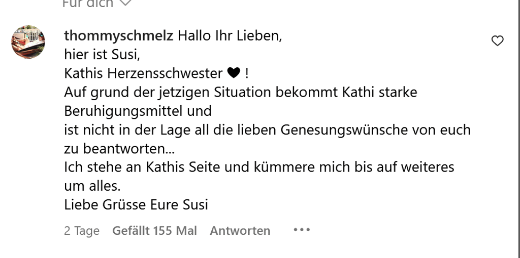 Thommys Frau Kathrin bekommt Beruhigungsmittel.