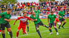 Volle Ränge, packende Duelle: Beim Jubiläumsspiel zum 125. Vereinsgeburtstag forderte der SV Merseburg 99 den Halleschen FC. 