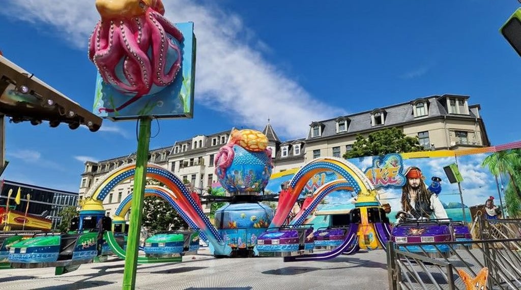 Der Rummel auf dem Hallmarkt geht wieder los.