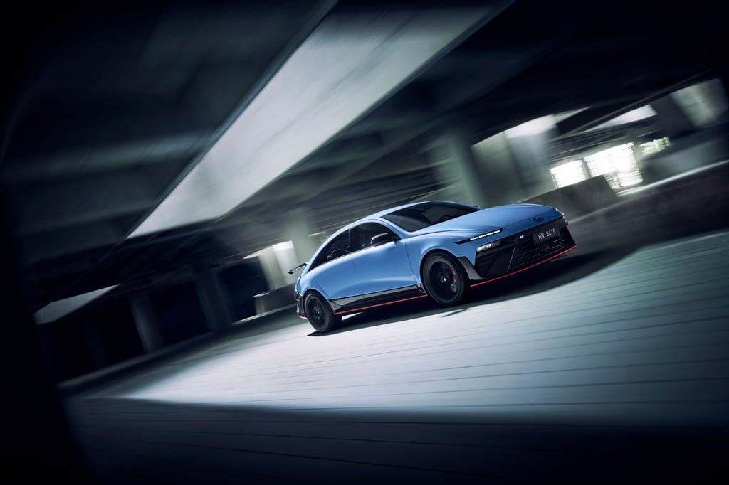 Sportliche Premiere: Der Hyundai Ioniq 6 N feiert sein Debüt mit 650 PS und 770 Nm Drehmoment.
