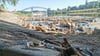Flaschen, Zigaretten, Glasscherben und Plastik-Müll: Entlang der Elbe in Magdeburg verschmutz jede Menge Unrat die Natur. 
