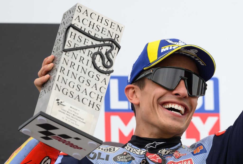 Siegerlächeln: Marc Márquez gilt als König des Sachsenrings.