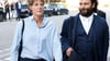 Unternehmerin Block und Anwalt Bott treffen am Gericht ein.