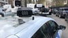 Kameras auf dem Dach eines Scan-Autos, wie hier in Straßburg, dienen der Kontrolle, ob für abgestellte Autos die Parkgebühren bezahlt wurden. In Magdeburg könnte das System auch kommen.