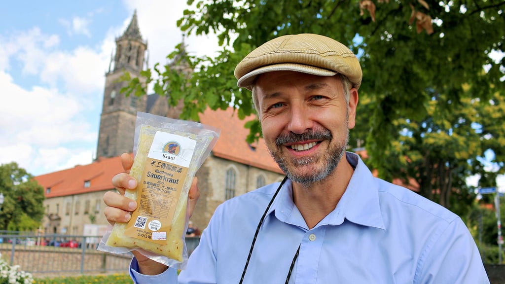 Stefan Schultze aus Magdeburg lebt in Taiwan und verkauft dort handgemachtes deutsches Sauerkraut.