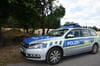 In Dolchau waren mehrere Polizisten im Einsatz. Ihre Fahrzeuge waren, so wie dieses, an der Ortsumgehung sowie auch an der Ortsdurchfahrt abgestellt.