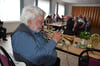 Kurt Sandau spielt auch mit 86 Jahren noch jeden Tag Trompete. In Engersen zeigte er kleine Auszüge seines Könnens.