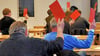 Stadträte bei der Abstimmung. Wann dürfen diese fotografiert werden?  