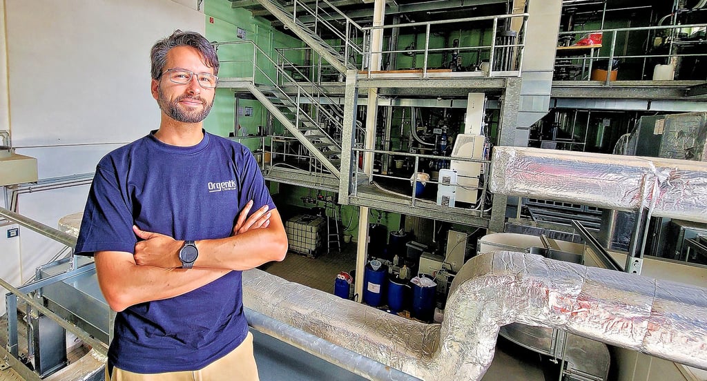 Als Praktikant begann Philipp H. Melcher vor 21 Jahren bei der Orgentis Chemicals GmbH in Gatersleben. Inzwischen ist er hier Geschäftsführer.