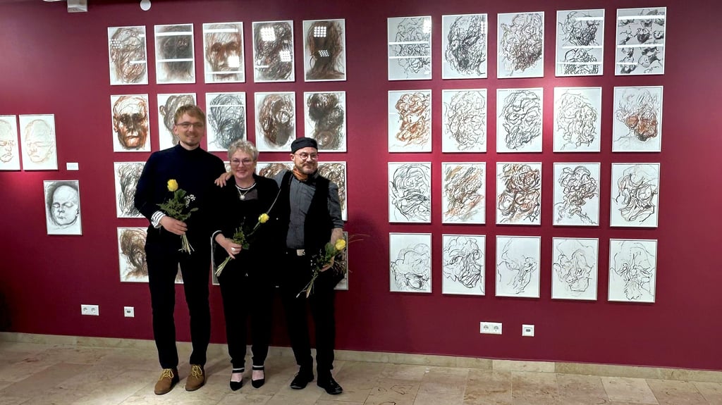 Danilo Pockrandt, Silke Lipsch und Franz Gabriel Walther sind mit der Ausstellung „Wesenheiten“ in der Musik-Galerie an der Goitzsche zu Gast.