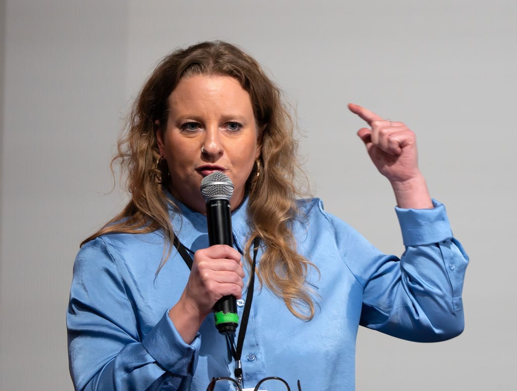Sie führt nun das BSW in Brandenburg: Friederike Benda.