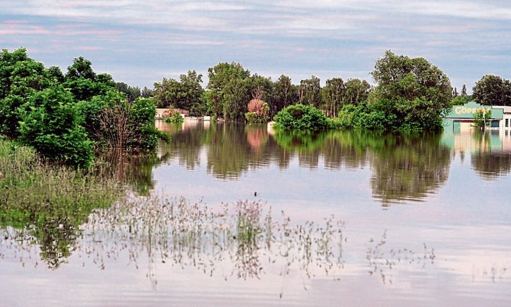 2013 war auch Markwerben stark vom Hochwasser der Saale betroffen.