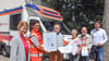 50 Jahre mobiler Rettungsdienst in Seehausen (Altmark) (von links): Stephanie Bütow (Johanniter), Jana Zimmermann (Notfallsanitäterin im Dienst),  Dr. Walter Fiedler (Notarzt außer Dienst), Brigitte Hummel (Anästhesieschwester der ersten Stunde), Klaus-Dieter Müller (früher Krankentransporteur), Landrat Patrick Puhlmann. 