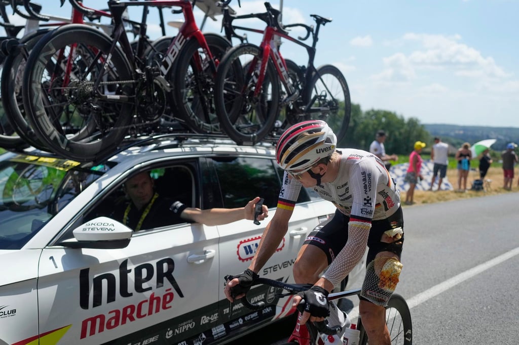 Zimmermann will die Tour trotz seines schweren Sturzes fortsetzen.