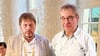 Dietrich Landmann (r.) hat das Amt des Präsidenten des Zerbster Rotary Clubs an Mirko Enke übergeben.
