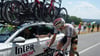 Der deutsche Meister Georg Zimmermann stürzte auf der 9. Tour-Etappe schwer.