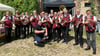 Bei vielen Festen wie hier in Rottmersleben sind die Musiker der Hörsinger Blaskapelle gern gesehen und werden von Jahr zu Jahr immer wieder gebucht, weil sie gute Laune mitbringen und Stimmung machen.