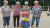 Bärbel Wöhrle, Renate Keidel, Friedgard Schneider und Frauke  Weiß (von links) beim Rolle-Geburtstag in Halberstadt.