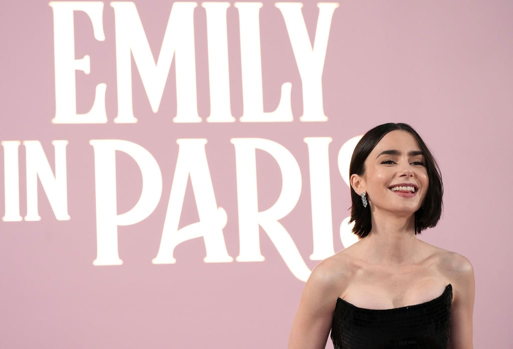 Lily Collins spielt die Hauptrolle in der Netflix-Serie „Emily in Paris“.