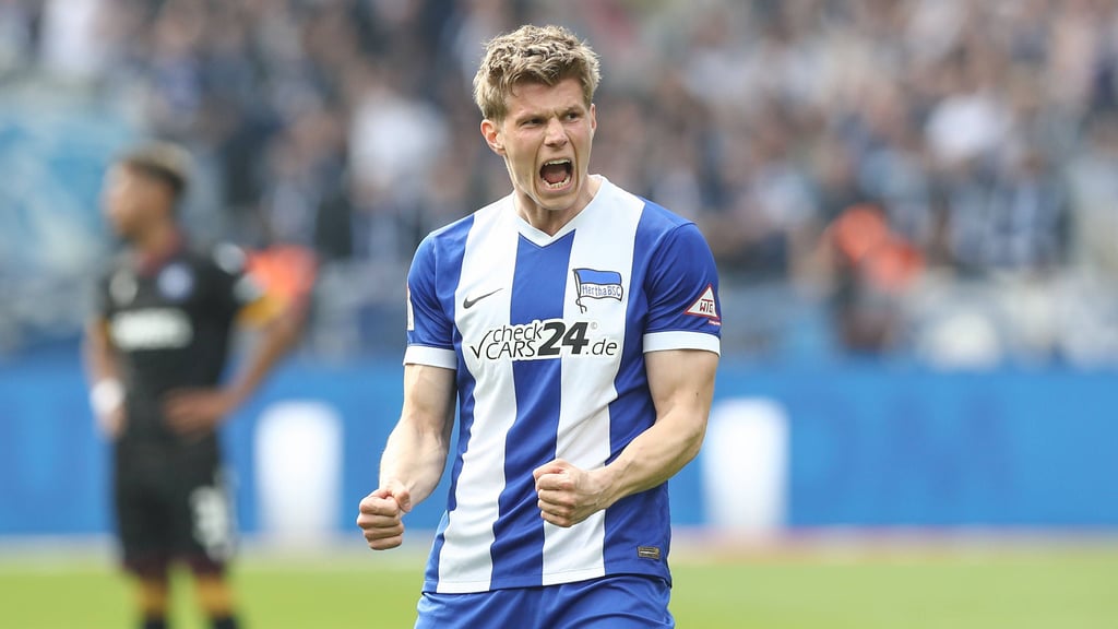 Luca Schuler spielt seit Sommer 2024 für Hertha BSC. Dort kommt der Ex-Magdeburger aber nicht in Fahrt.